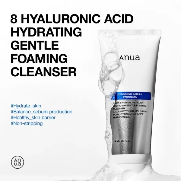 Producto - Anua 8 Hyaluronic Acid Hydrating Gentle Foaming Cleanser 150ml - 1