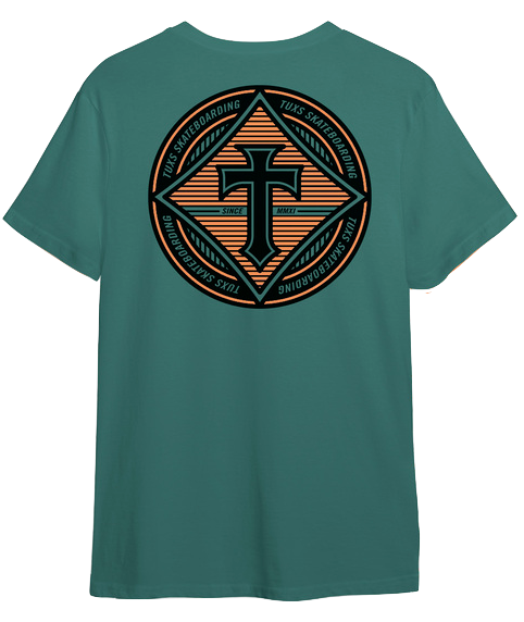 Producto - REMERA TUXS SKATE COLECCION 2024 - T ROMBO VERDE