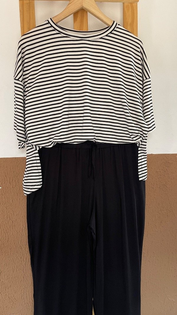 Producto - PALAZZO LINO SPANDEX NEGRO - 2
