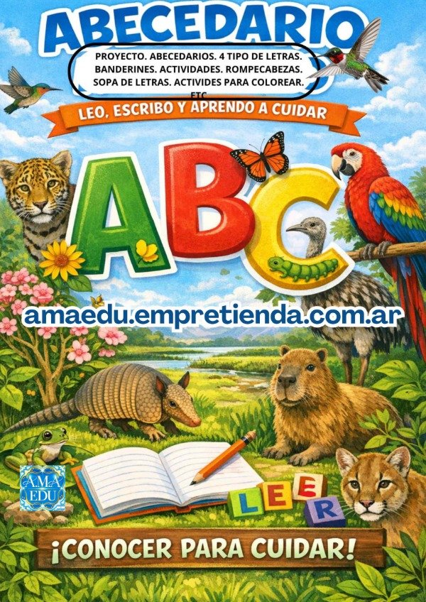 Producto - Pack ANIMALES + ABECEDARIO + ACTIVIDADES (Primer Grado)