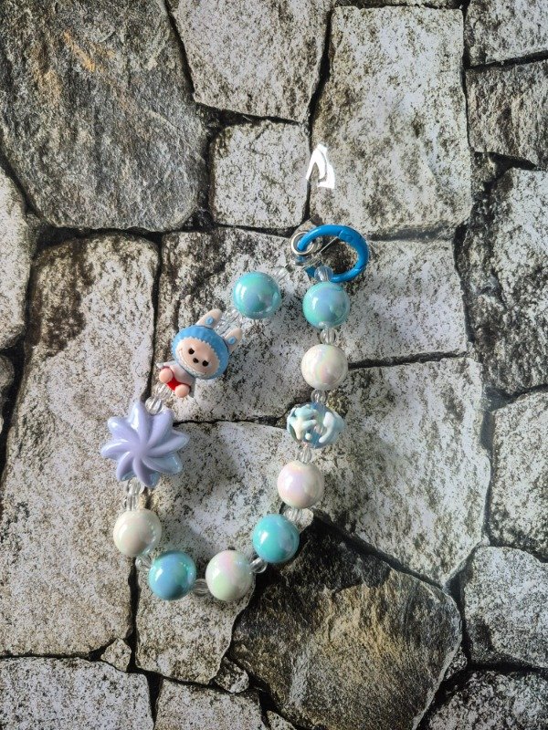 Producto - Holder importado Labubu estrella celeste