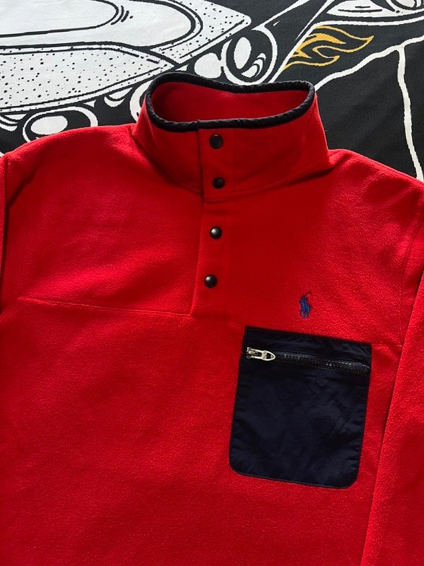 Producto - Polar Polo Ralph Lauren Rojo. Talle S