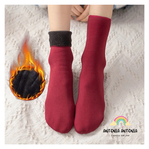 Producto - Medias Calcetines Térmicos. Bordó
