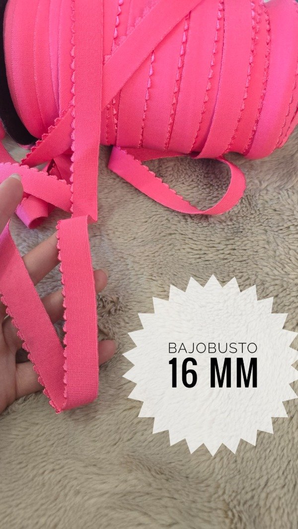 Producto - Bajobusto 16 mm Rosa chicle 1 m