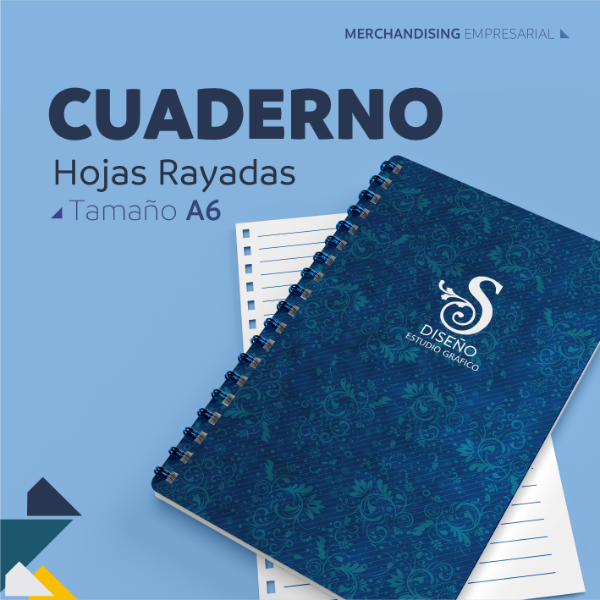 Producto - Cuaderno A6 Tapa dura Hojas Rayadas