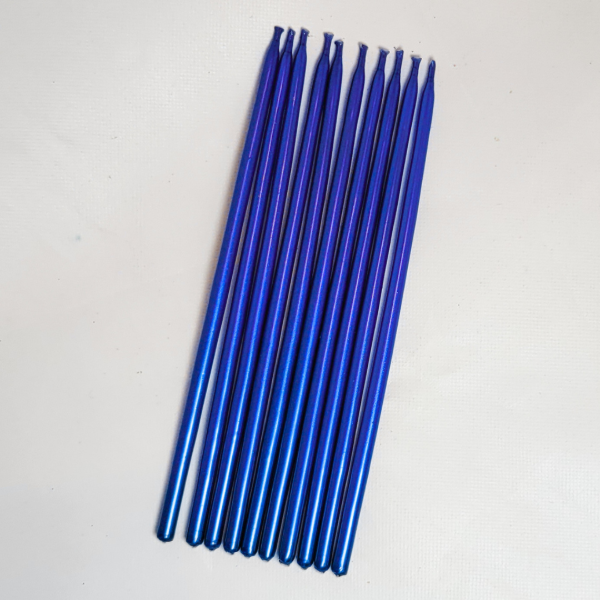 Producto - Vela perlada color azul x10un