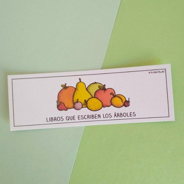 Producto - Señalador 12: "Libros que escriben los árboles"