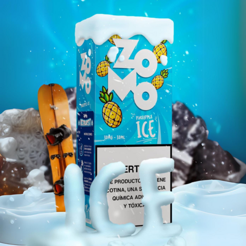 Producto - Zomo burst pineapple ice piña fría eliquid