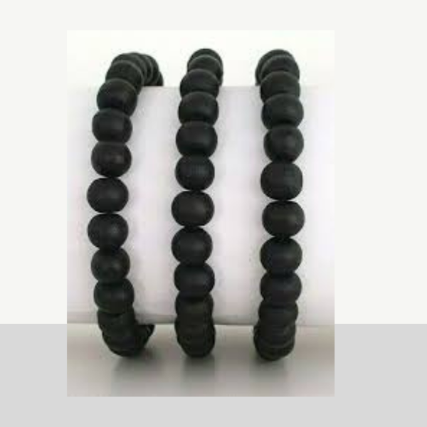 Producto - PULSERA ELASTICA SIMIL PERLAS NEGRAS