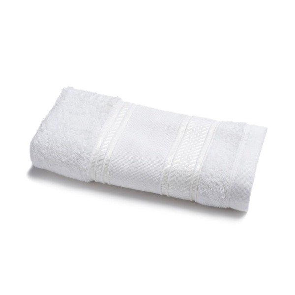 Producto - Toallón Fantasía Rufa 100 algodón blanco