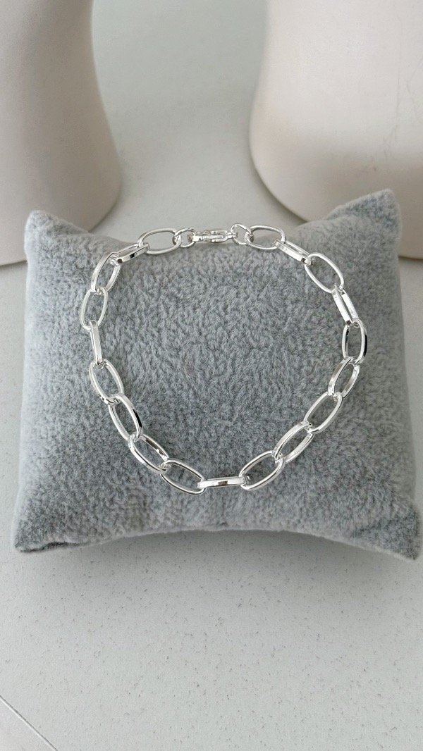 Producto - Pulsera Rush oval ACERO BLANCO