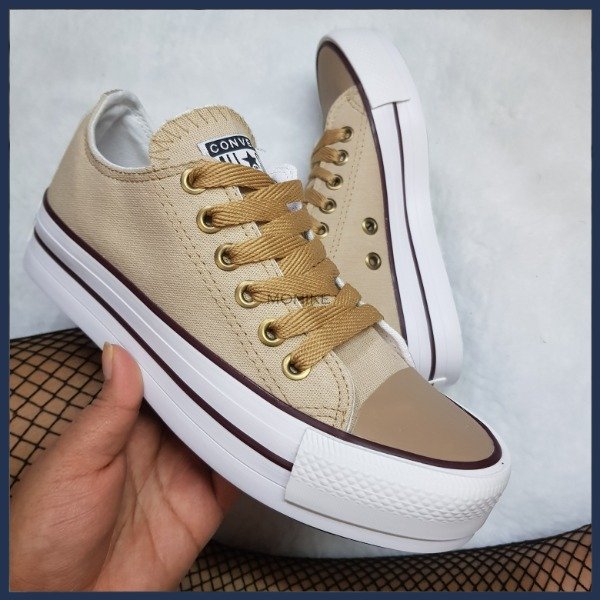 Producto - All Star Converse Beige con Plataforma