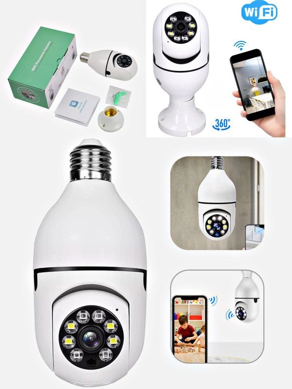 Producto - CAMARA FOCO IP CON WIFI Y VISION 360