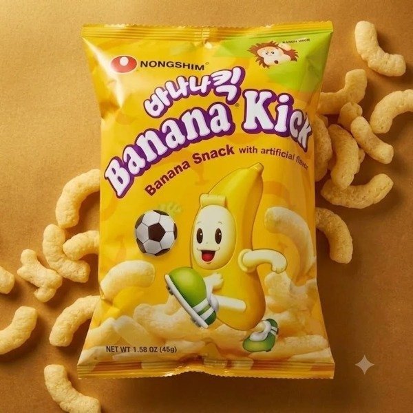 Producto - Snack Banana Kick - Nongshim 45g