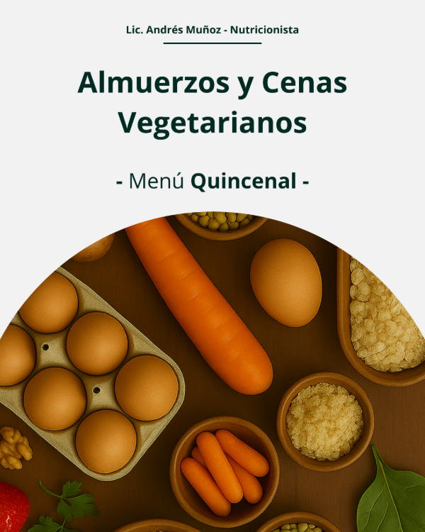 Producto - Menú Primaveral Quincenal Vegetariano -