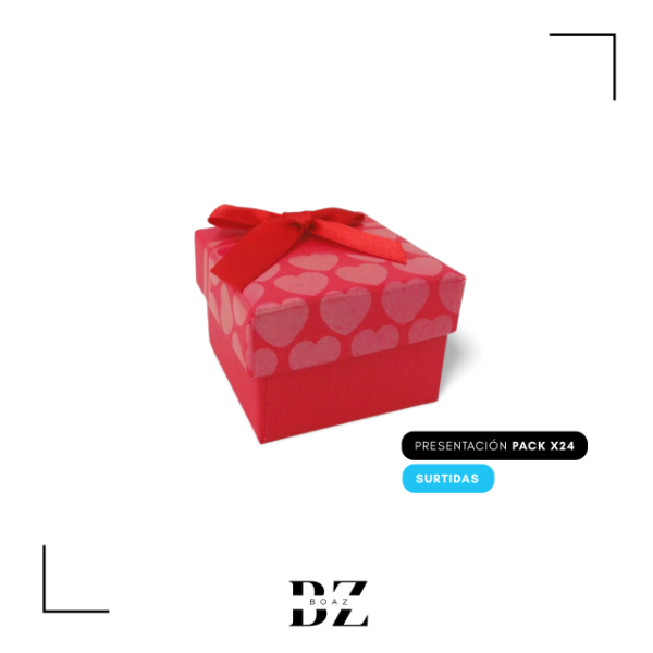 Producto - ESTUCHE REGALO X 24 PCS 5X5 CM CON MOÑO C.SURTIDO - 2033-1 - 5