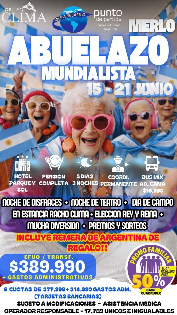 Producto - Abuelazo - Mundialista 15 y 21 de Junio