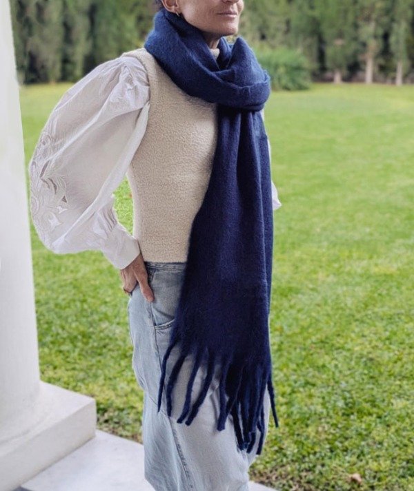Producto - bufandón hug - azul -