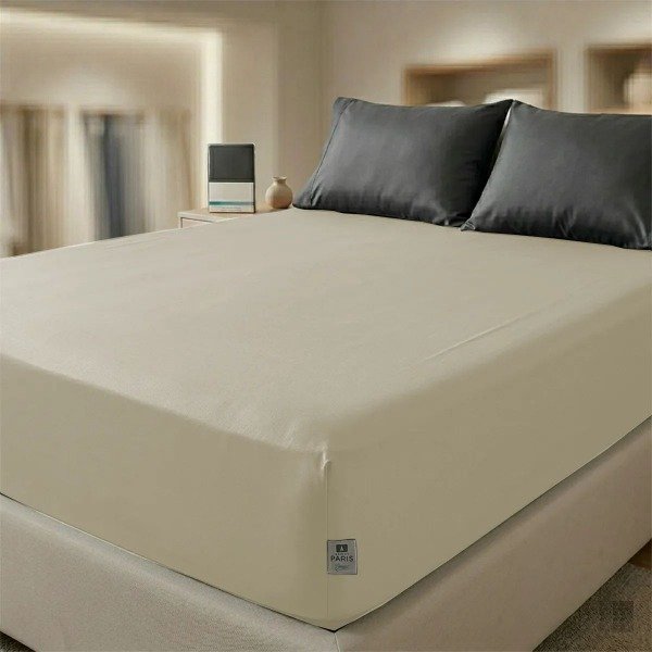 Producto - IN185 SABANA AJUSTABLE PARIS PLAZA Y MEDIA LISO COLORS