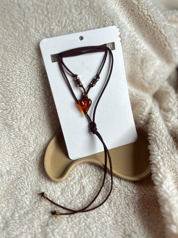 Producto - Choker gamuza mini cora - chocolate