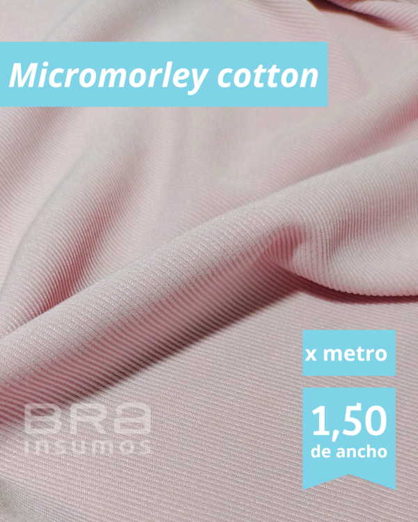 Producto - Micromorley cotton 1,5 m de Ancho - Rosa (x Metro) - 1