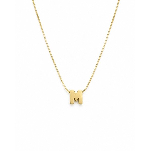 Producto - Conjunto Oro 18k Cadena Letra Inicial Pasante