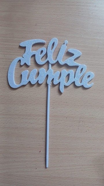 Producto - Topper Gibreado "FC" Pastel Lila