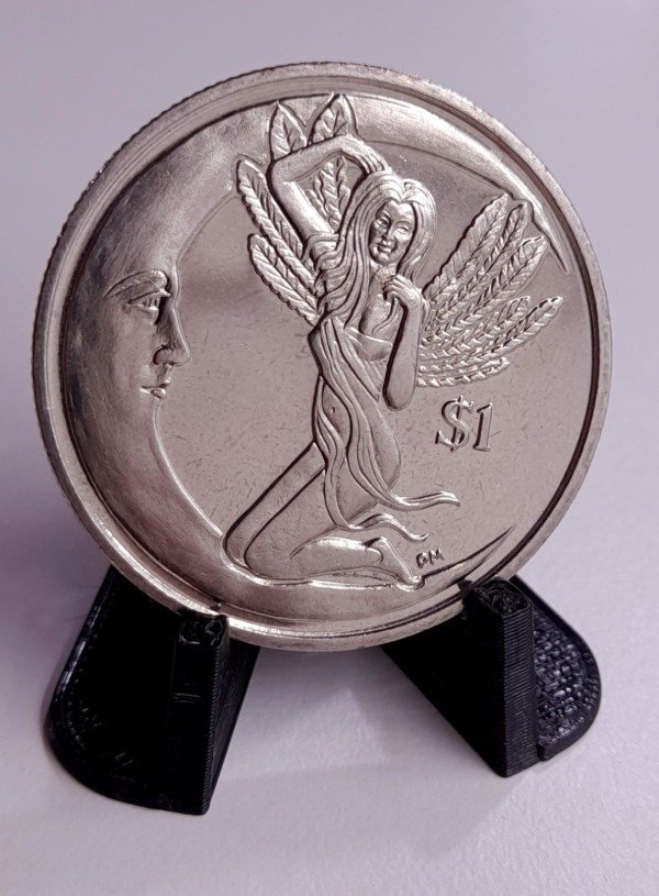 Producto - Islas Vírgenes Británicas 1 Dolar 2012 Diosa Juno en la Luna UC#110 Unc