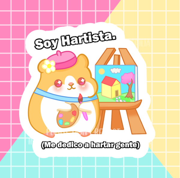 Producto - Sticker Michi Hartista