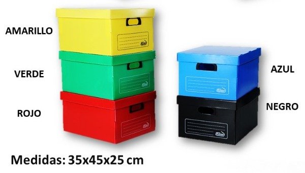Producto - CAJA PLANA PLAST. 35x45x25 Color C/TAPA