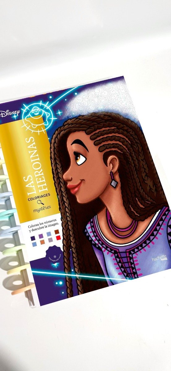 Producto - Libro para Colorear con números: Heroinas de Disney