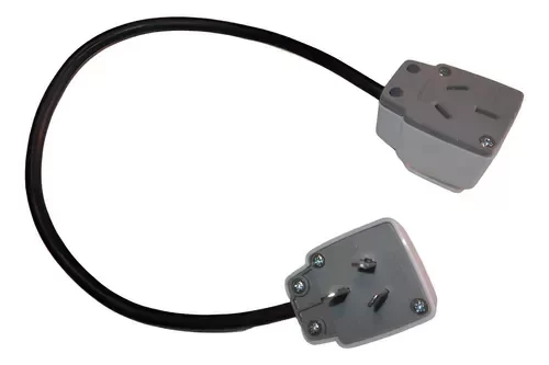 Producto - Cable Armado Adaptador Horno Hembra 20a Macho 10a (0,50 Mts)