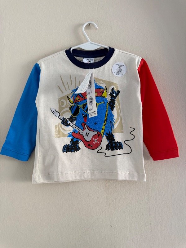 Producto - Remera GRISINO 12 meses NUEVO CON ETIQUETA emm129