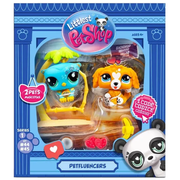Producto - New Littlest Pet Shop Set 2 Mini Mascotas G7 #44 #45 Parejas Mascotafluencer