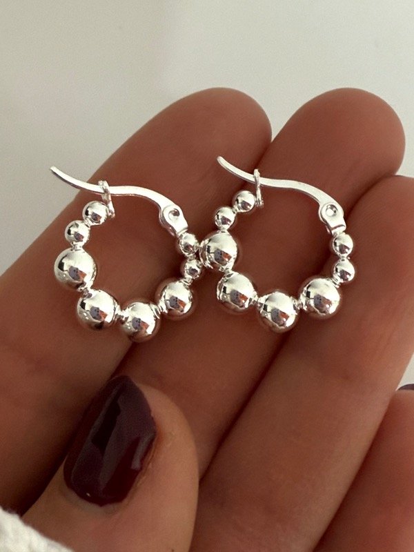 Producto - AB1545 Aros bolitas 1,5 cm