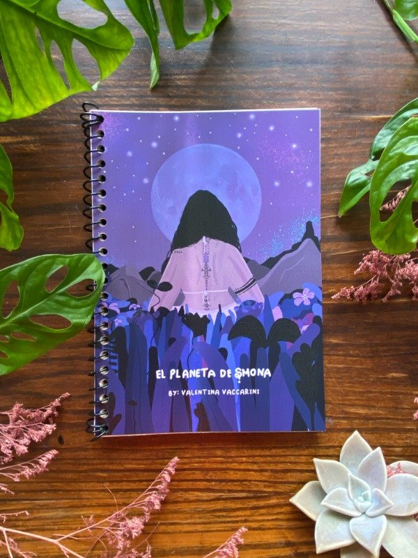 Producto - Cuaderno A5 Pentagramado, hoja ecológica : "Meditación"