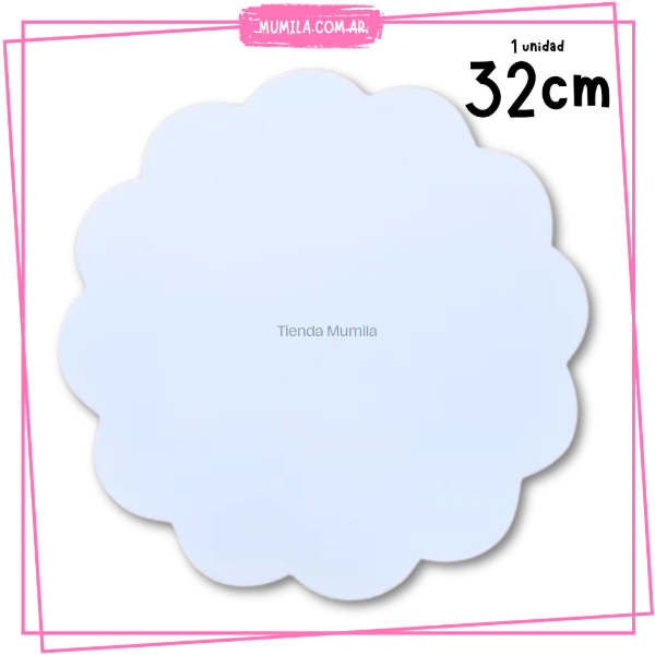 Producto - Base Torta Flor 32cm Base Fibroplus 3mm