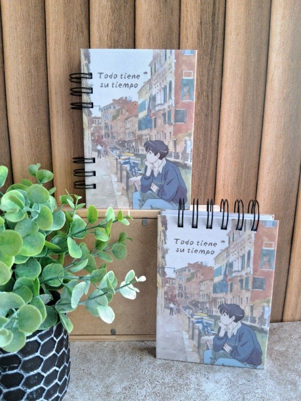 Producto - Anotador "Todo tiene su tiempo animé"