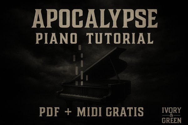 Producto - Apocalypse - Cigarettes After Sex Synthesia Piano Tutorial PARTITURA + MIDI