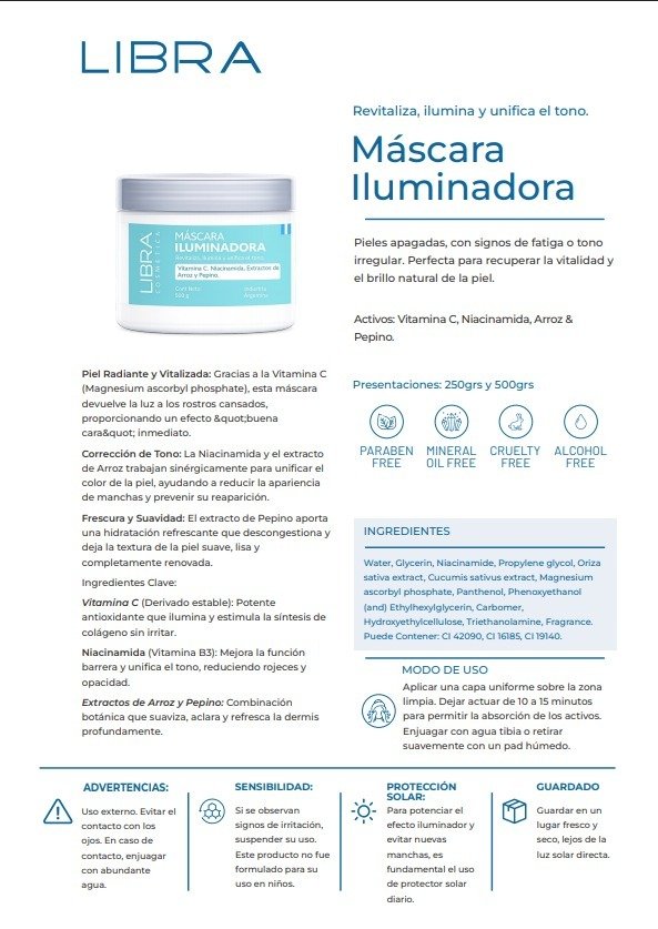 Producto - Libra Mascara Iluminadora 250gr