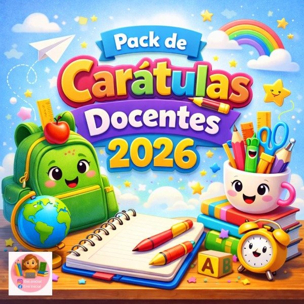 Producto - "PACK DE CARÁTULAS DOCENTES 2026"