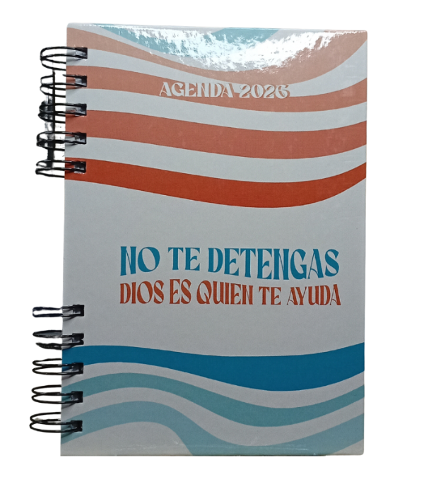 Producto - Agenda 2026 No te detengas Dios es quien te ayuda