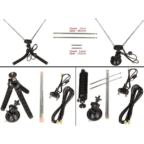 Producto - Kit Receptor RTL-SDR Blog V3 USB-A con Antena Dipolo - 1