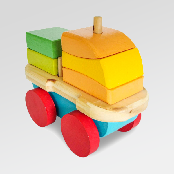 Producto - Camión carga de madera Cásico MINI - 15 cm - Juguete Didáctico