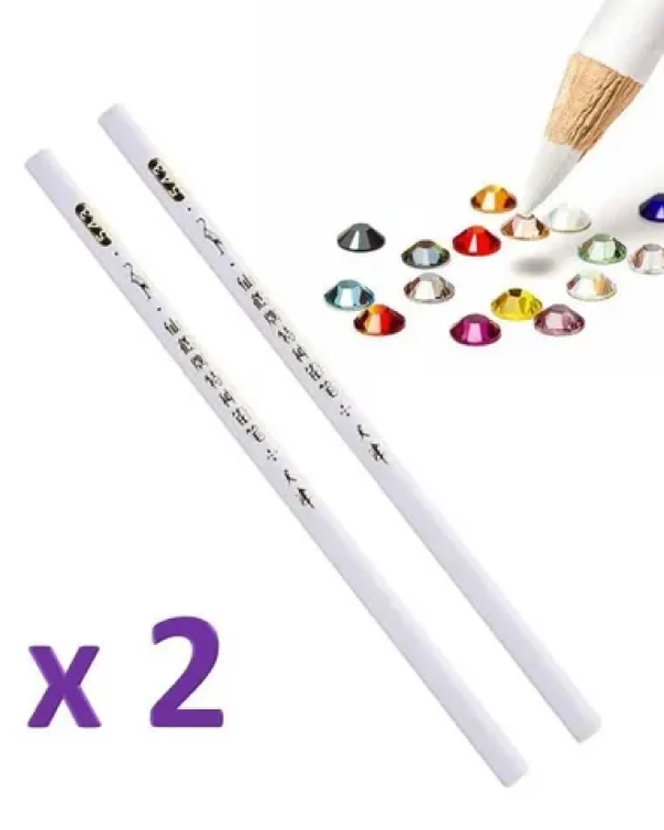 Producto - Lapiz Magico Levanta Strass Imantado Blanco Pack X2 Unds
