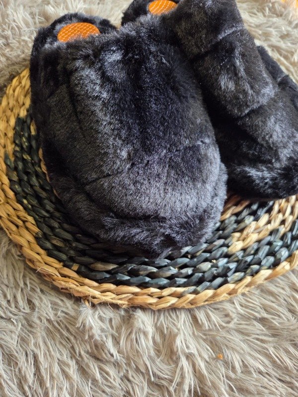 Producto - PANTUFLAS TEDDY ADULTO - Negro