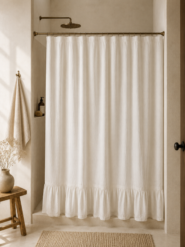 Producto - Cortina de baño volado abajo Natural