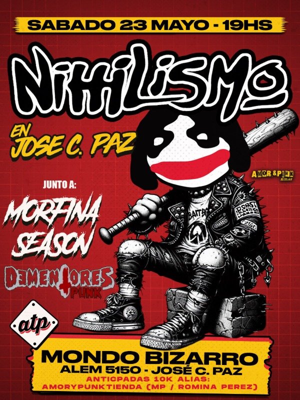 Producto - ENTRADA NIHILISMO EN JOSE C. PAZ 23/5