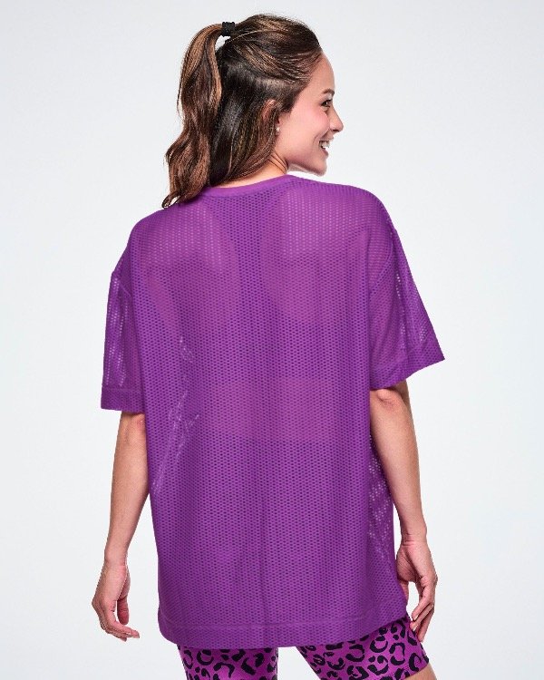 Producto - Ultrabright Mesh Boxy Top - Purple Power - 1