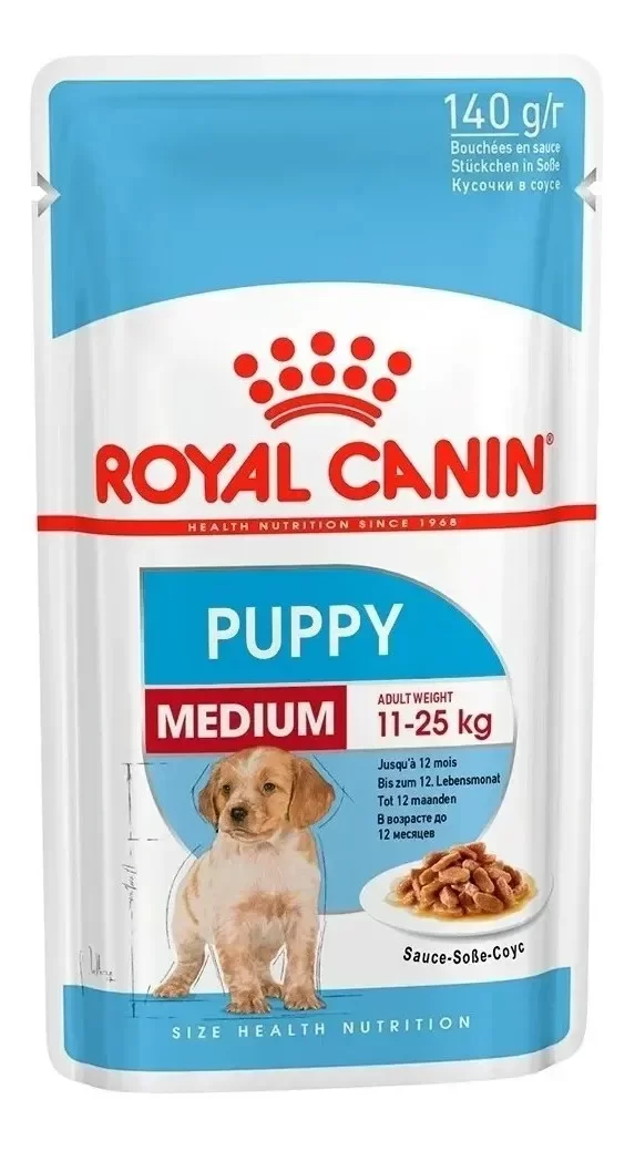 Producto - ROYAL CANIN MEDIUM PUPPY POUCH X 85 GRS 10 UNI.